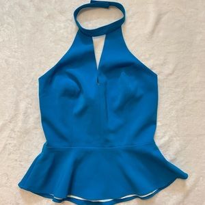 Amanda Uprichard Blue Cecily Top